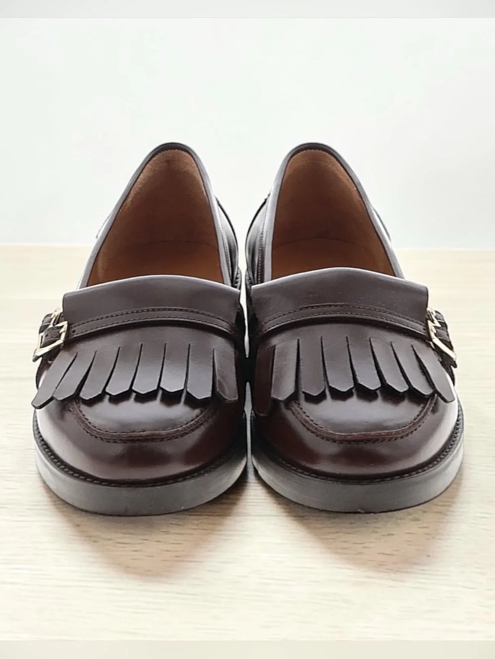 Sézane Joey Loafers in Glossy Chocolate FR 40 / US 9